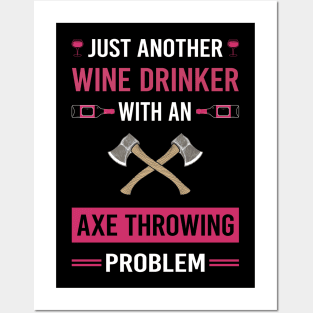 Wine Drinker Axe Thrower Throwing Axes Posters and Art